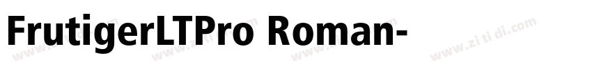 FrutigerLTPro Roman字体转换